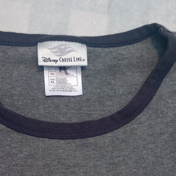 Vintage Disney Cruise Line Embroidered Micky Mouse Tee-Shirt 1998 Womans XL - Picture 5 of 9